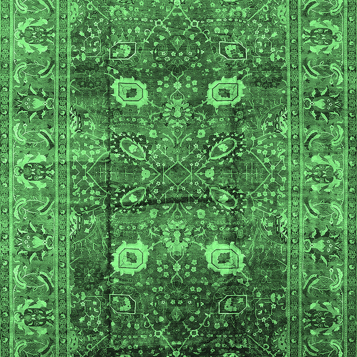 Oriental Emerald Green Industrial Rug, urb1047emgrn