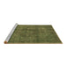 Sideview of Machine Washable Oriental Brown Industrial Rug, wshurb1048brn