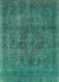 Machine Washable Industrial Modern Light Sea Green Rug, wshurb1048