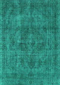 Oriental Turquoise Industrial Rug, urb1048turq