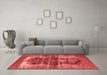 Bohemian Red Washable Rugs