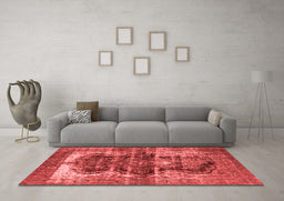Bohemian Red Washable Rugs