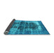 Sideview of Persian Light Blue Bohemian Rug, urb1049lblu