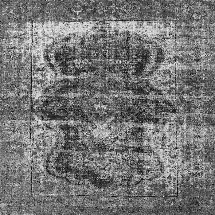 Square Machine Washable Persian Gray Bohemian Rug, wshurb1049gry