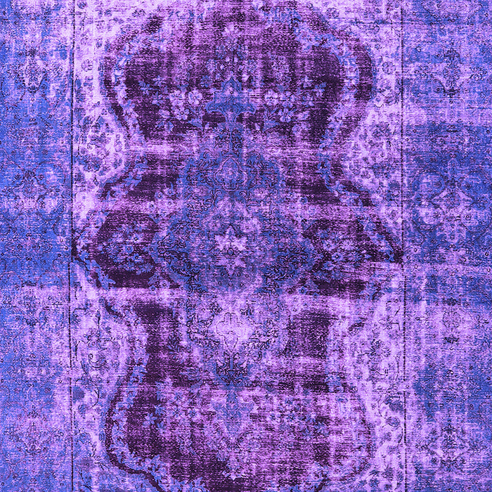 Machine Washable Persian Purple Bohemian Area Rugs, wshurb1049pur