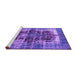 Sideview of Machine Washable Persian Purple Bohemian Area Rugs, wshurb1049pur