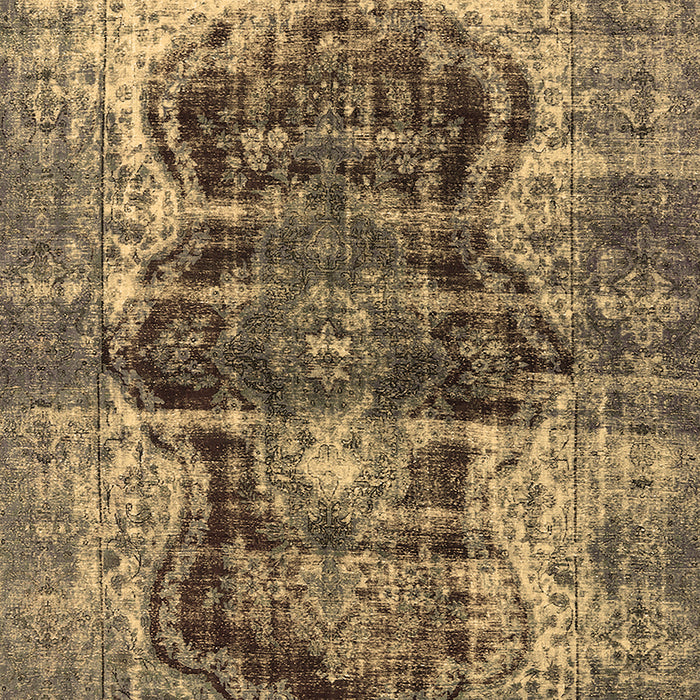 Machine Washable Persian Brown Bohemian Rug, wshurb1049brn