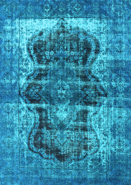 Persian Light Blue Bohemian Rug, urb1049lblu