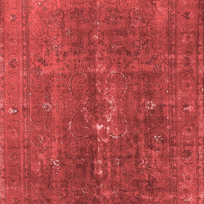 Machine Washable Oriental Red Industrial Rug, wshurb1050red