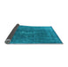 Sideview of Oriental Light Blue Industrial Rug, urb1050lblu