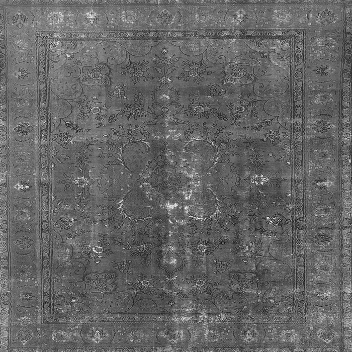 Square Oriental Gray Industrial Rug, urb1050gry