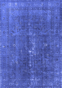 Oriental Blue Industrial Rug, urb1050blu