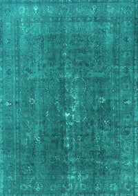 Oriental Turquoise Industrial Rug, urb1050turq