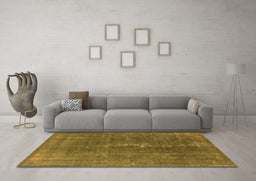 Machine Washable Oriental Orange Industrial Area Rugs in a Living Room, wshurb1050org