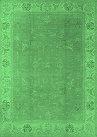 Oriental Emerald Green Traditional Rug, urb1051emgrn