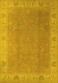 Oriental Yellow Traditional Rug, urb1051yw