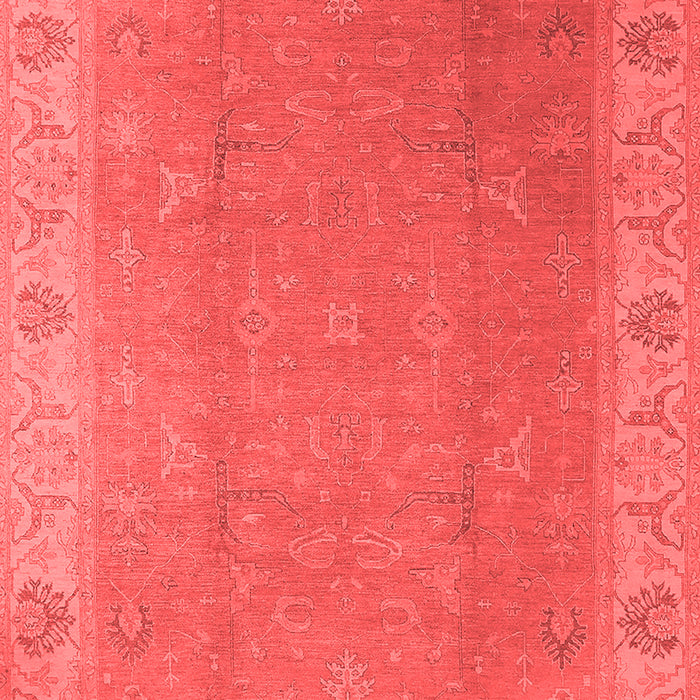 Machine Washable Oriental Red Traditional Rug, wshurb1051red