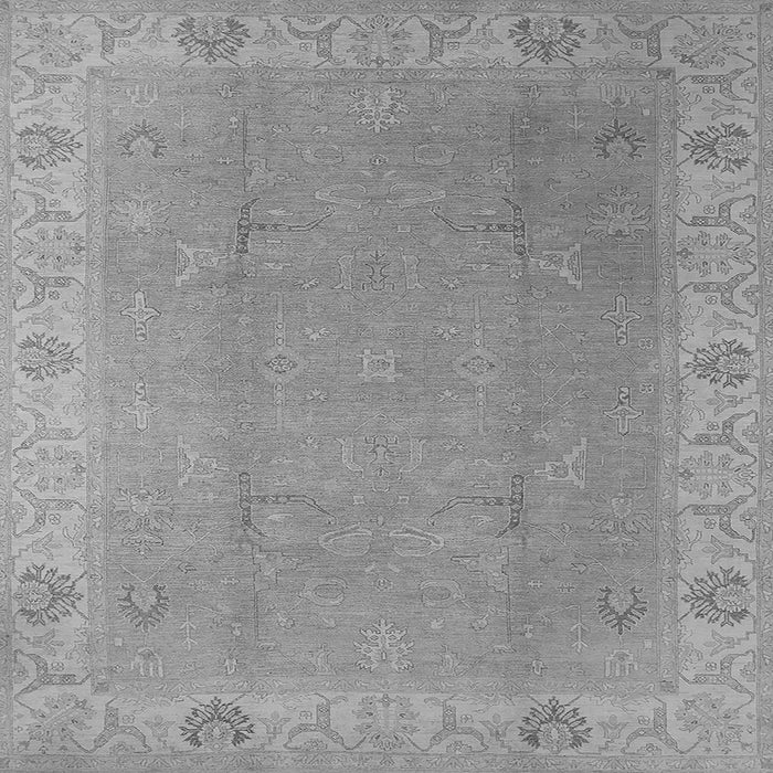 Square Oriental Gray Traditional Rug, urb1051gry