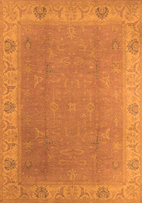 Oriental Orange Traditional Rug, urb1051org