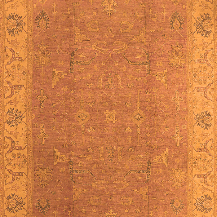 Oriental Orange Traditional Rug, urb1051org