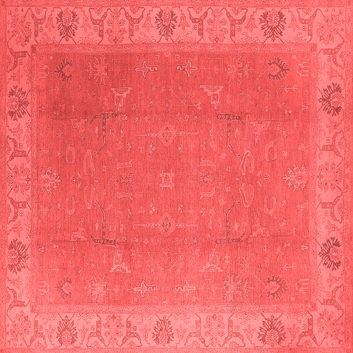 Machine Washable Oriental Red Traditional Rug, wshurb1051red
