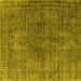 Square Oriental Yellow Industrial Rug, urb1052yw