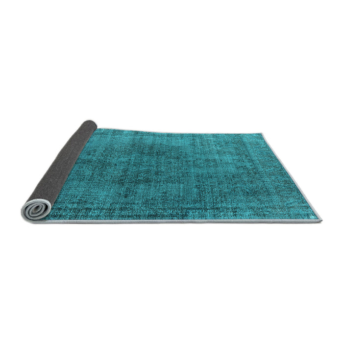 Sideview of Oriental Light Blue Industrial Rug, urb1052lblu