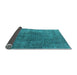 Sideview of Oriental Light Blue Industrial Rug, urb1052lblu