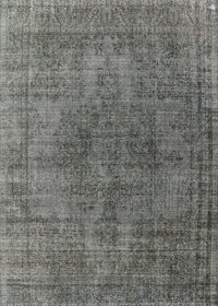 Machine Washable Industrial Modern Gunmetal Gray Rug, wshurb1052