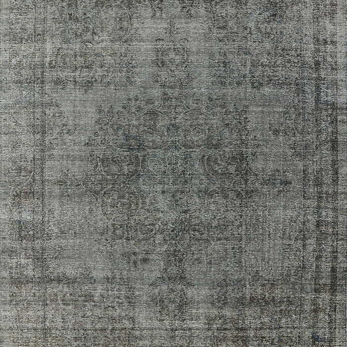 Machine Washable Industrial Modern Gunmetal Gray Rug, wshurb1052