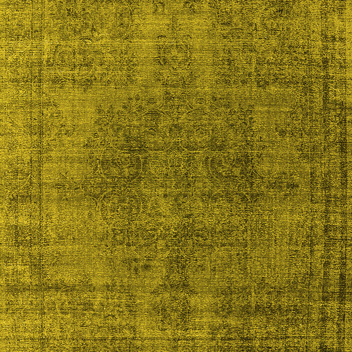 Oriental Yellow Industrial Rug, urb1052yw