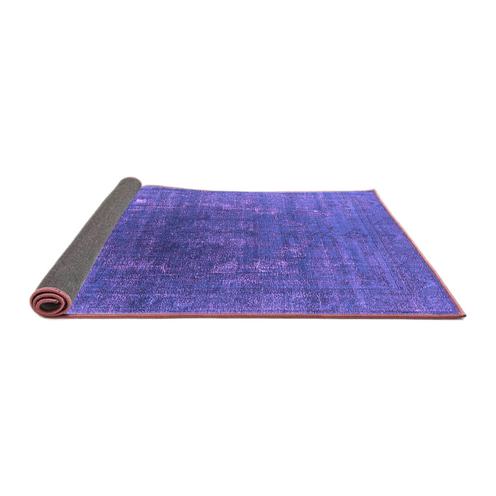 Sideview of Oriental Purple Industrial Rug, urb1053pur