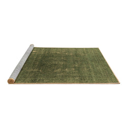 Sideview of Machine Washable Oriental Brown Industrial Rug, wshurb1053brn