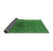 Sideview of Oriental Emerald Green Industrial Rug, urb1053emgrn