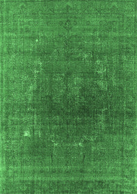 Oriental Emerald Green Industrial Rug, urb1053emgrn