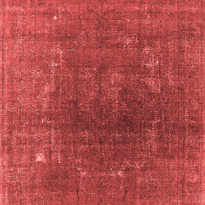 Machine Washable Oriental Red Industrial Rug, wshurb1053red