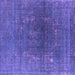 Square Oriental Purple Industrial Rug, urb1053pur