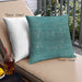 Front View of Mid-Century Modern Urban Square Teal Green Throw Pillow, 18 inch by 18 inch, pwurb1053