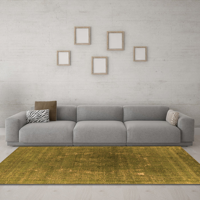 Machine Washable Oriental Orange Industrial Area Rugs in a Living Room, wshurb1053org