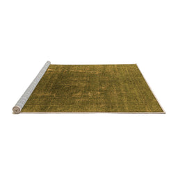 Sideview of Machine Washable Oriental Orange Industrial Area Rugs, wshurb1053org