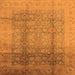 Square Oriental Orange Industrial Rug, urb1054org