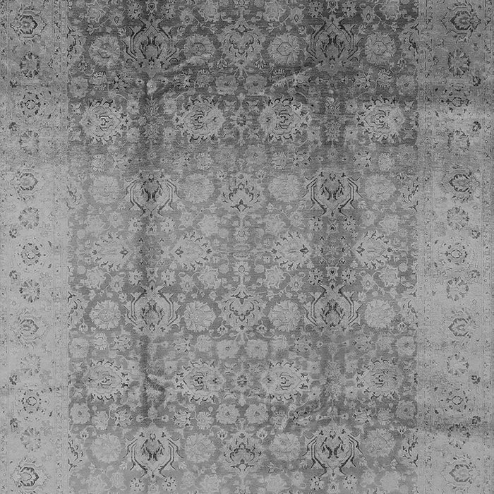 Machine Washable Oriental Gray Industrial Rug, wshurb1054gry