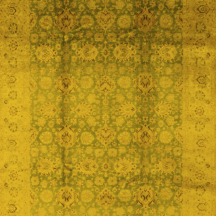 Oriental Yellow Industrial Rug, urb1054yw