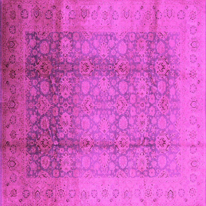 Square Oriental Pink Industrial Rug, urb1054pnk