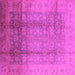 Square Oriental Pink Industrial Rug, urb1054pnk