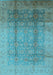 Oriental Light Blue Industrial Rug, urb1054lblu