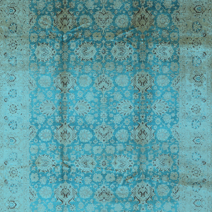 Oriental Light Blue Industrial Rug, urb1054lblu