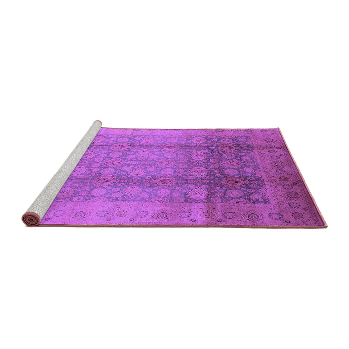 Sideview of Machine Washable Oriental Purple Industrial Area Rugs, wshurb1054pur