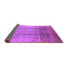 Sideview of Oriental Purple Industrial Rug, urb1054pur