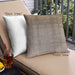 Front View of Mid-Century Modern Urban Square Brown Throw Pillow, 18 inch by 18 inch, pwurb1054